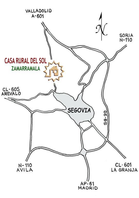 Casa Rural Del Sol Zamarramala Exterior photo
